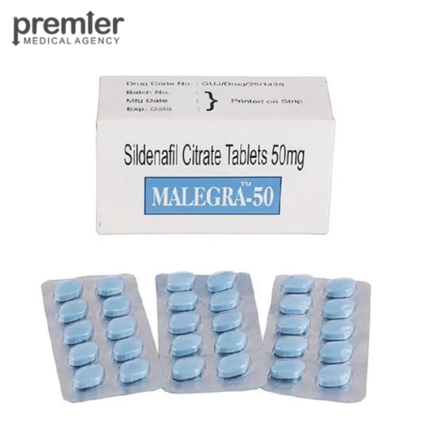 Malegra 50 mg - Sildenafil Citrate