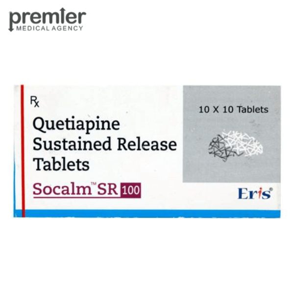 Socalm 100 Mg Tablet - Quetiapine SR