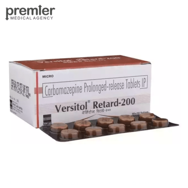 Versitol Retard 200 Tablet PR - Carbamazepine