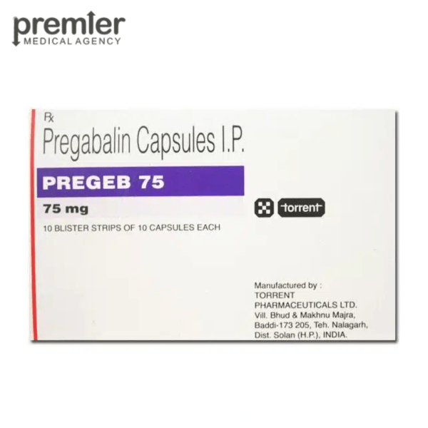 Pregeb 75mg Capsules - Pregabalin